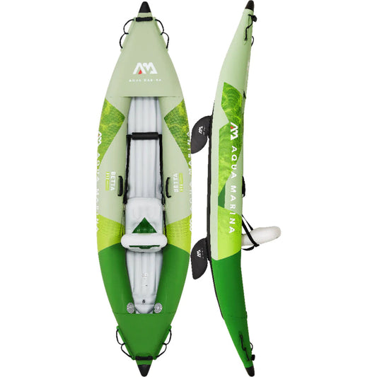 Aqua Marina Betta BE-412 13'6" Inflatable Recreational Kayak for 2 Person